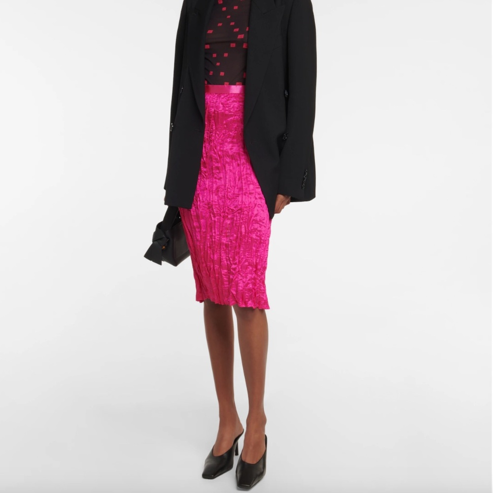 ACNE STUDIOS Satin midi skirt